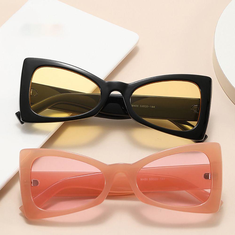 Mxbeauty Kacamata Hitam Mata Kucing Kacamata Kepribadian Keren Anti Radiasi UV Perlindungan Segitiga Pria Wanita Korea Kacamata Anti Radiasi Untuk Wanita Sale Eyewear Women Glasses