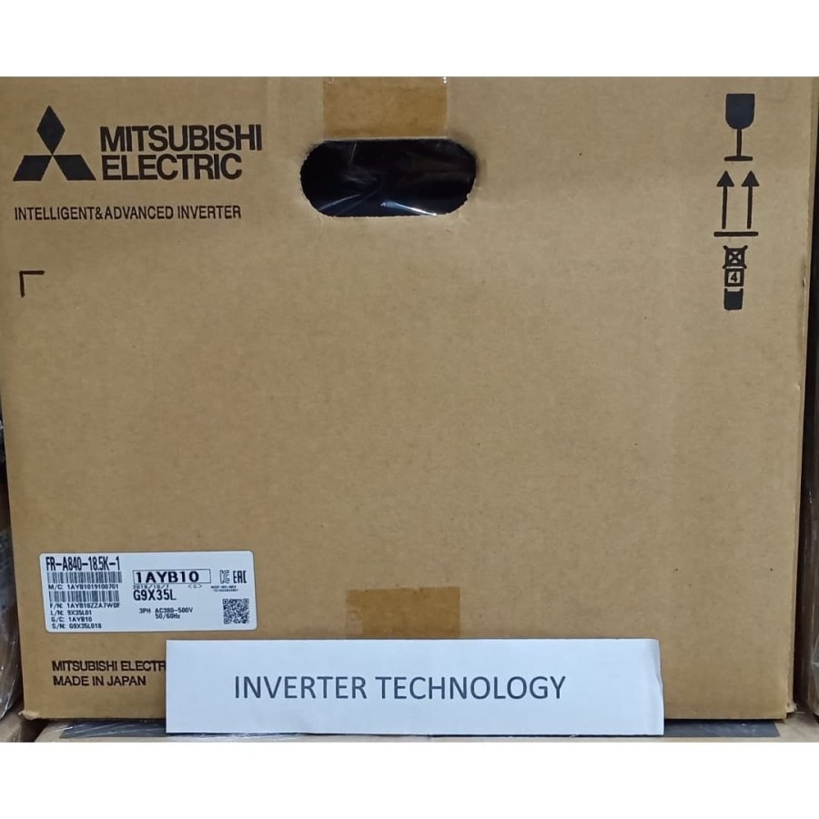 FR-A840-18.5K-1 INVERTER MITSUBISHI ELECTRIC 380 V 3 PH 18,5 KW FR A 840 18.5 K