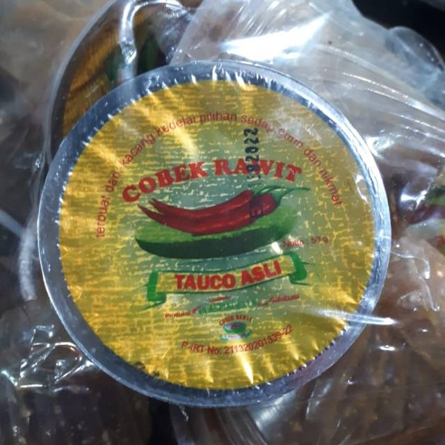 

Tauco Cup Cap Cobek Rawit 50 Gram.