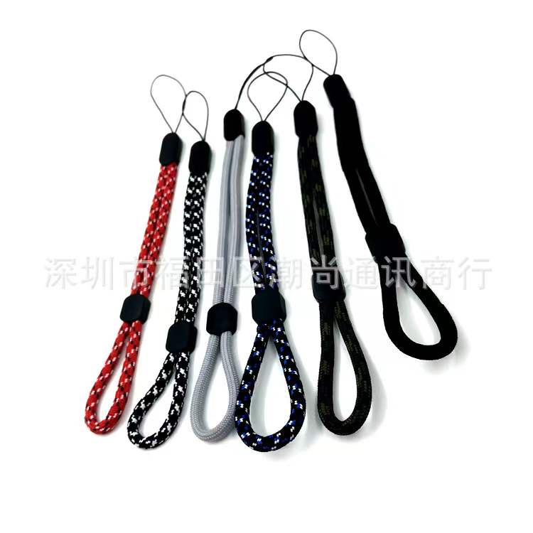 Lanyard pergelangan tangan tali pendek ponsel yang dapat diadjuster