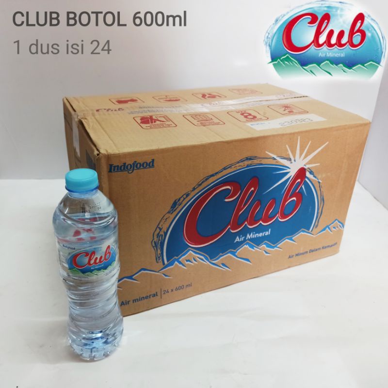 Club botol 600ml air mineral dus khusus gosend