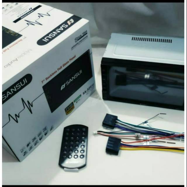 Head unit double din sansui sa 5201i 7inch deckless mobil avanza xenia agya ayla brio mobilio