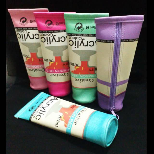 

Kotak Pensil Motif Cat Acrylic colour Pensi Case ( Satuan )