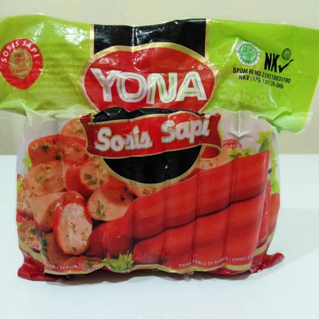 Jual Yona Sosis Sapi Merah Isi 15 Pcs | Shopee Indonesia