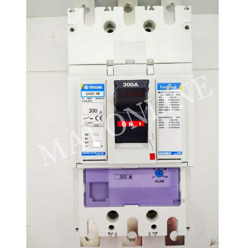 Jual TERASAKI MCCB S400NF 3P 300A 50KA FIXED TYPE (400AF) C/W EXTENSION
