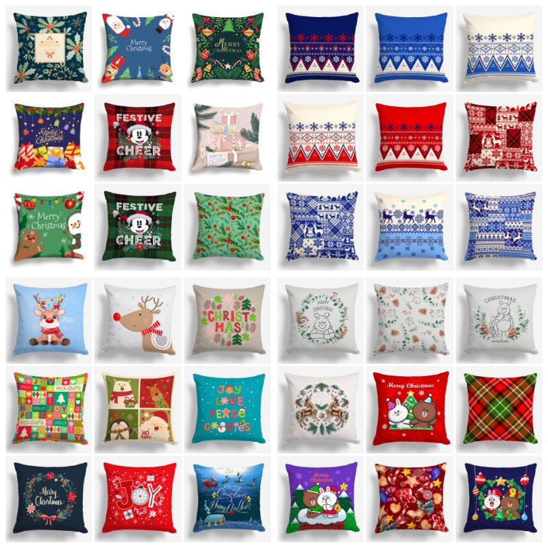 BANTAL SOFA PRINT MOTIF NATAL CHRISTMAS HOLIDAY SEASON 40X40 CM