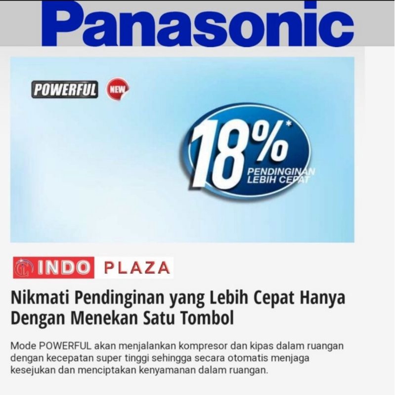 AC 1 PK LOW VOLTAGE PANASONIC SIBIRU / SI BIRU CS-LN09WKJ