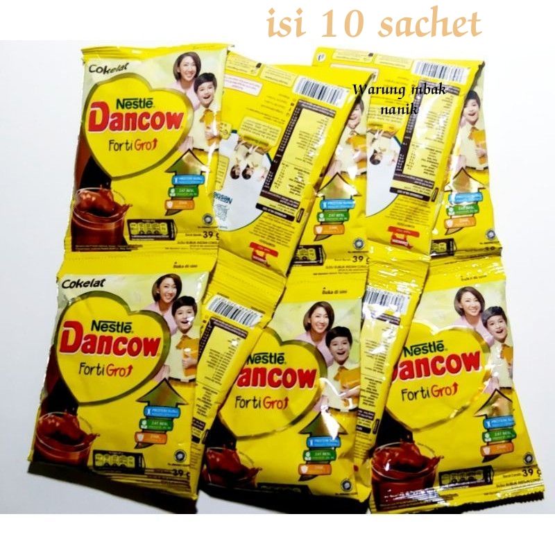 

Susu Dancow Fortigro Coklat Per Renceng Isi 10 bungkus @ 39gr