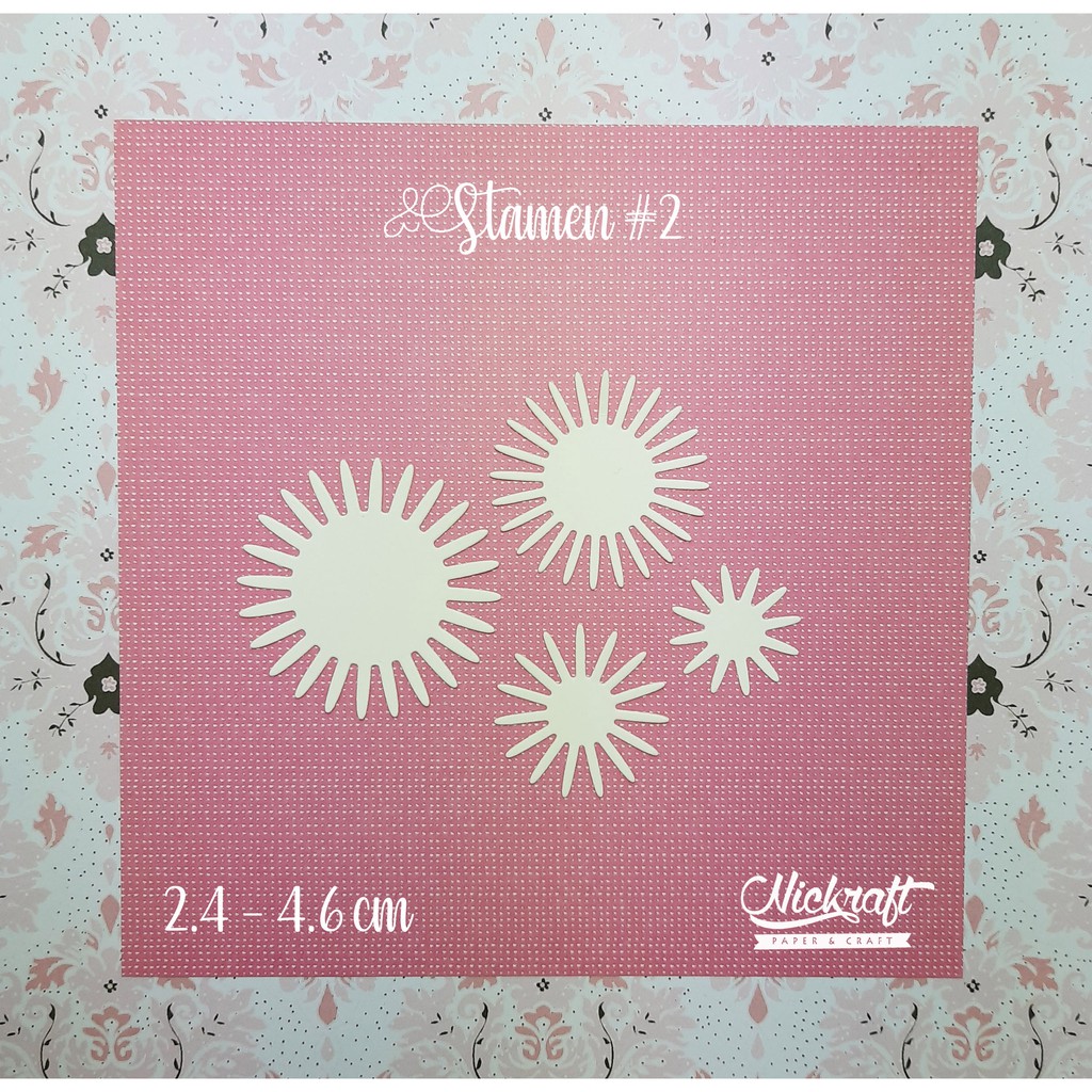 STAMEN #2 - Bahan Scrapbook PUTIK BENANG SARI BUNGA KERTAS