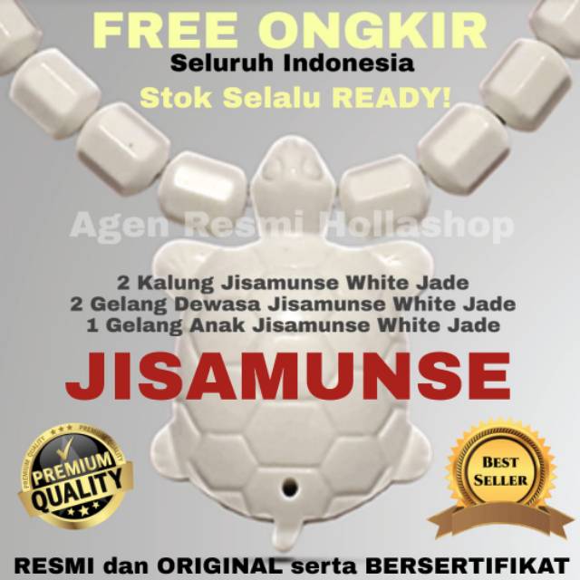 Promo Paket Family Kalung dan Gelang Kesehatan Jisamunse White Jade