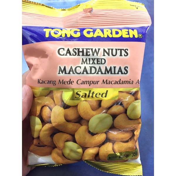 

Tong Garden Kacang Mede Campur Macadamia Asin 35gr