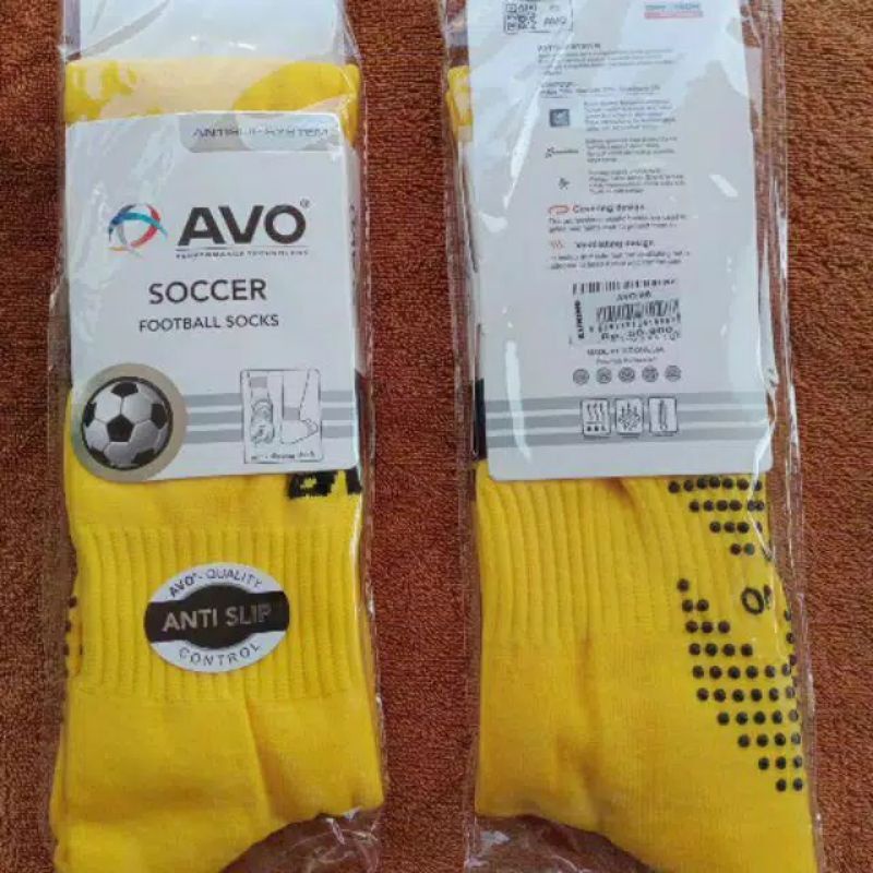 Kaos Kaki Anti Slip Panjang R8 Avo-Kuning