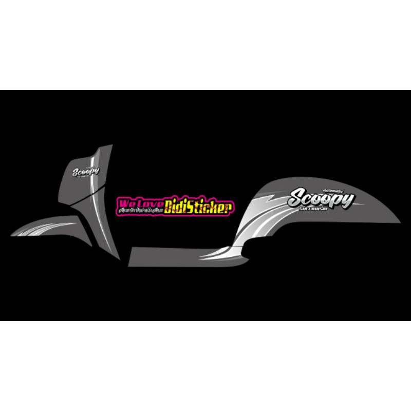 STRIPING TRANSPARAN SCOOPY NEW 2107-2018-2019 COSTUM