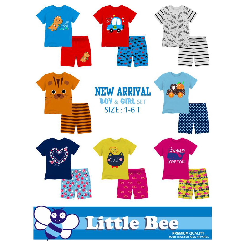 SETELAN ANAK LITTLE BEE BOY & GIRL