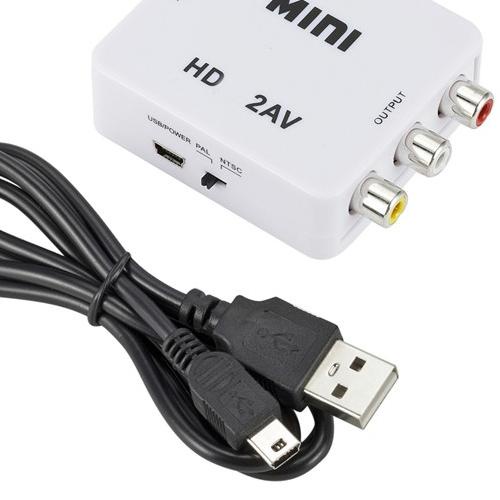 ♀ Mini Box HDMI2AV / HDMI TO AV RCA Converter Adaptor / Mini HDMI2AV ✰