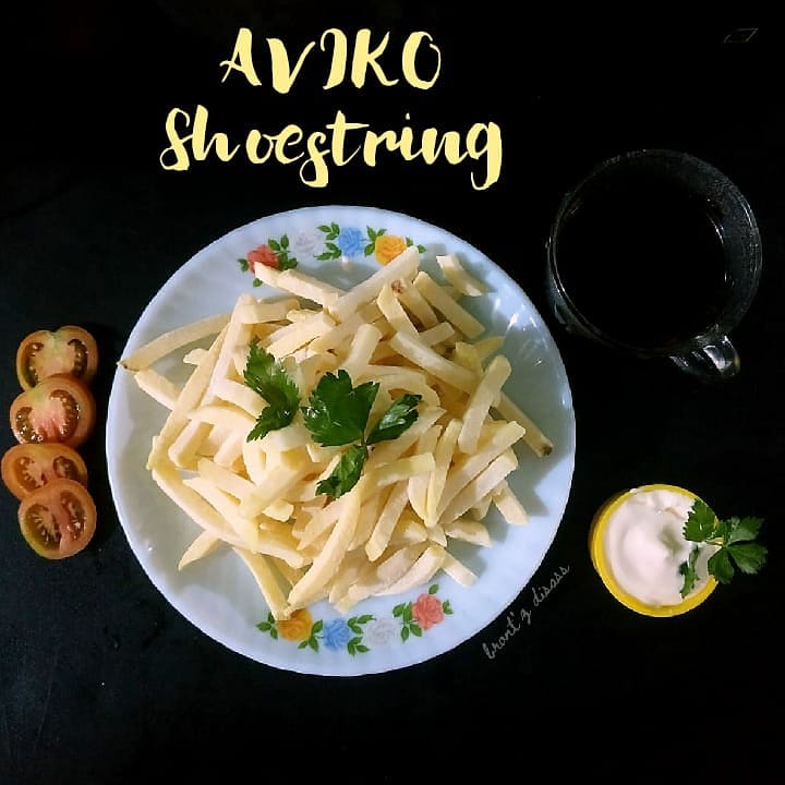 

POTATO SHOESTRING AVIKO 500GR - KENTANG GORENG - FRENCH FRIES - FROZEN FOOD - BRONTZ JOGJA