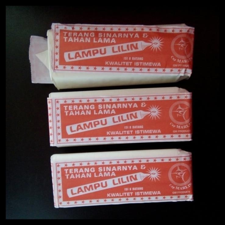 Lilin Putih Cap Marlin