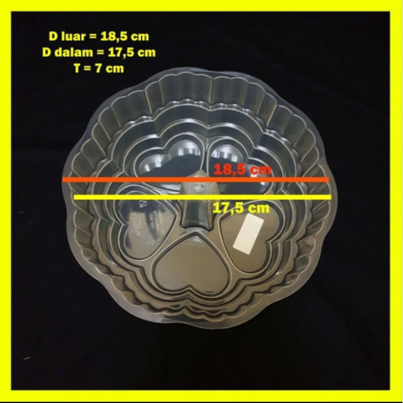 Cetakan agar agar/pudding/jelly Love Valentine Asvita plast