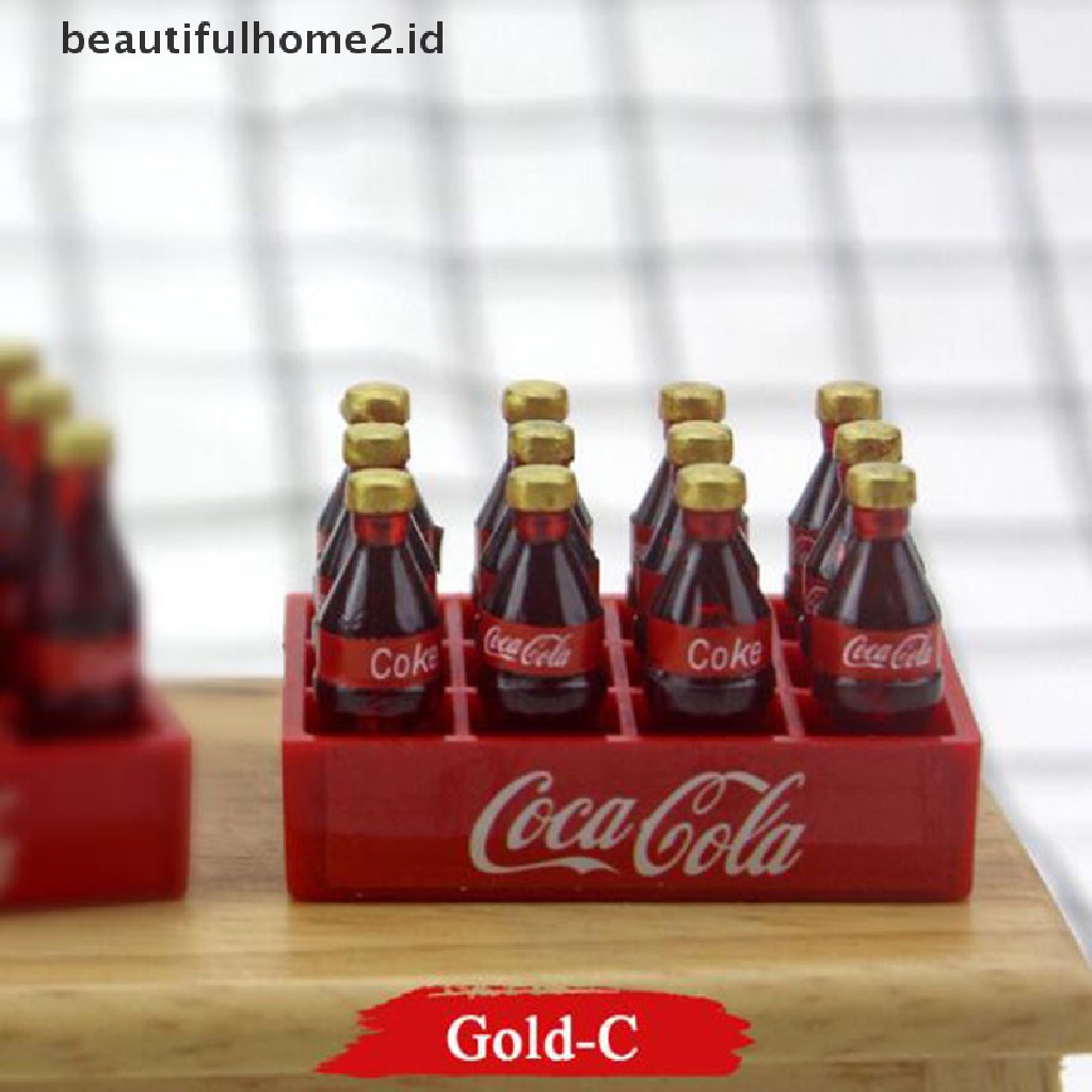 (Beautifulhome2.Id) Miniatur Botol Coca Cola Skala 1: 12 Untuk Aksesoris Dapur Rumah Boneka