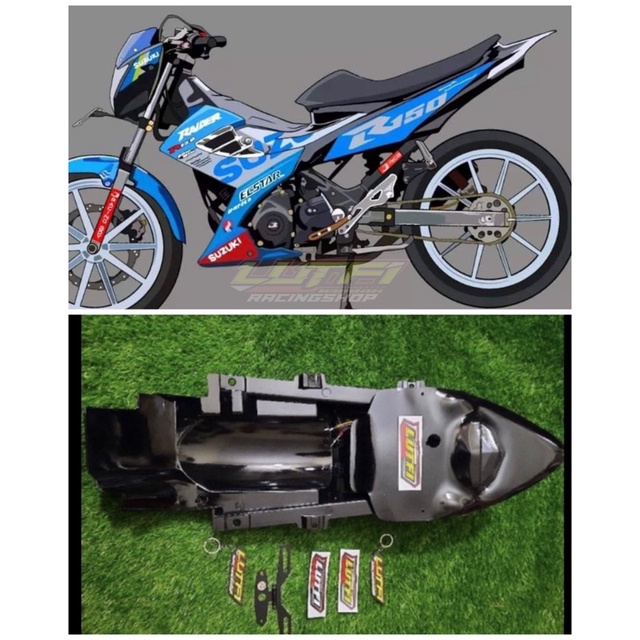 Undertail Satria Fu Custom / Spakbor fu FULLSET Model Melengkung / Undertail satria fu / Undertail f