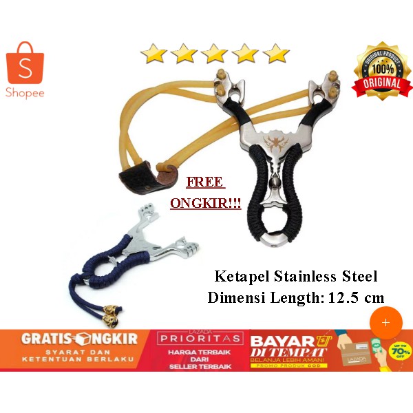COD Sirius Wolf Ketapel Stainless Steel Ketapel Slingshot Ketapel Berburu Ketapel Ikan