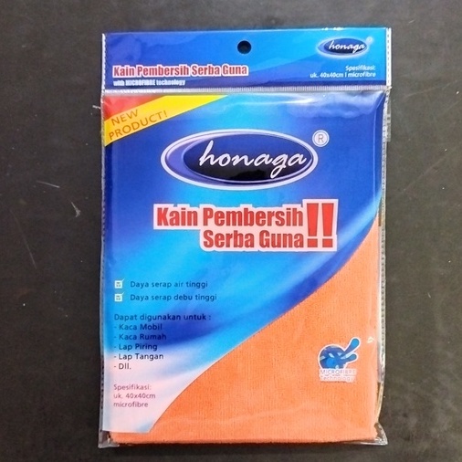 KAIN LAP MICROFIBRE MULTIGUNA HONAGA SERBAGUNA KUALITAS TERBAIK 40X40CM