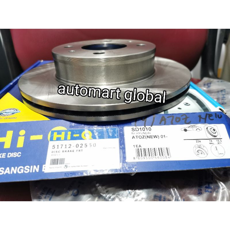 disc brake piringan cakram depan kia atoz visto new berongga