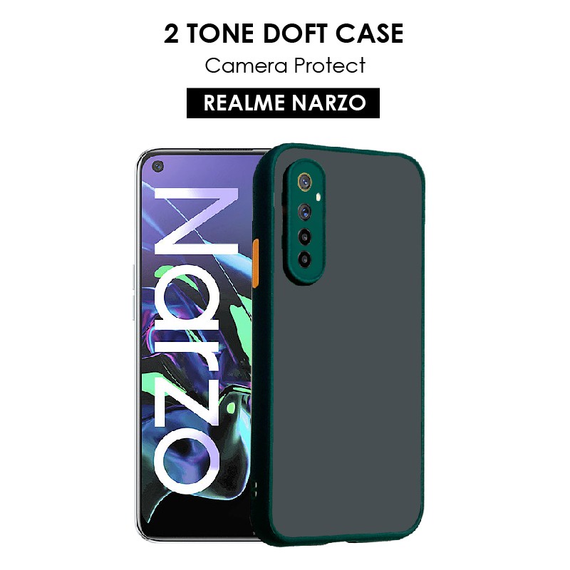 CASE HP REALME C25 SOFTCASE DOVE MATTE PLUS PELINDUNG CAMERA