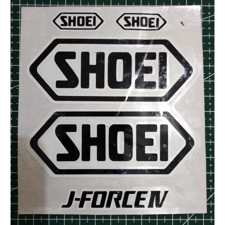 stiker helm shoei j force IV model print cut