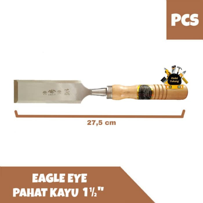 KEDAI TUKANG - 112D EAGLE EYE Pahat Kayu 1 1/2" inch / Tatah Kusen Pintu Kayu / Tata Ukir