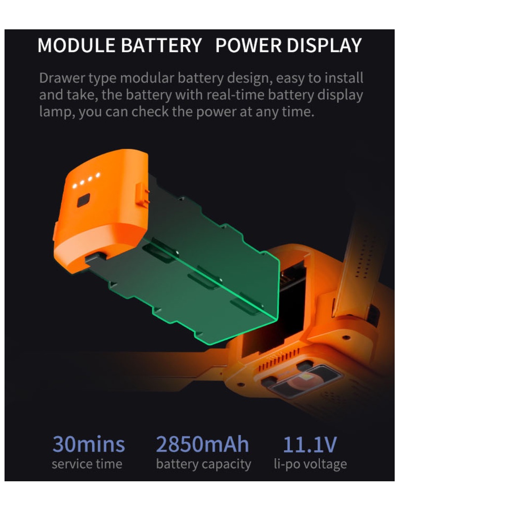 JJRC X17 G105 Drone Battery 11.1V 2850mAh Lipo Baterai