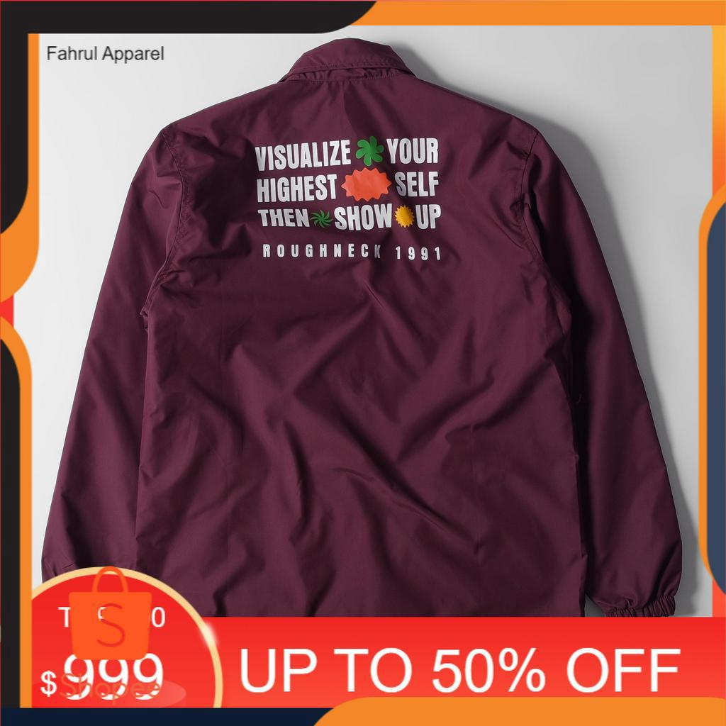 Roughneck CJ118 Maroon Visualized Coach Jacket