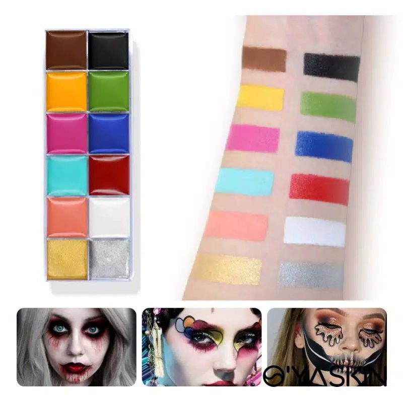 IMPORT FACE PAINTING FACE BODY PAINTING CAT WARNA UNTUK KULIT ANAK