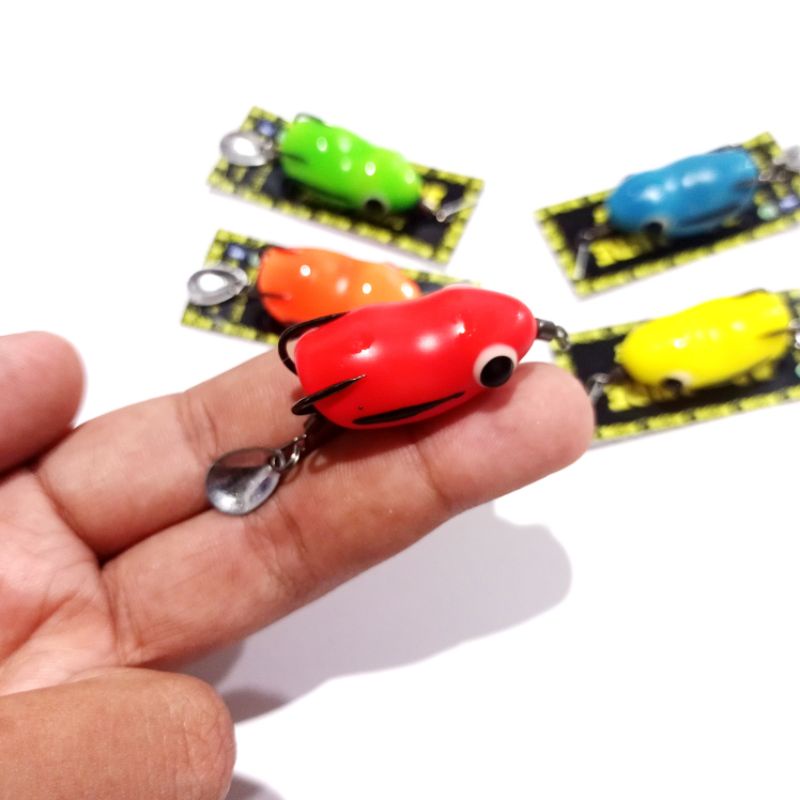 Soft Frog Mini 3,5cm 4gr Blade - Umpan Casting Gabus / Haruan Ultralight Softfrog UL