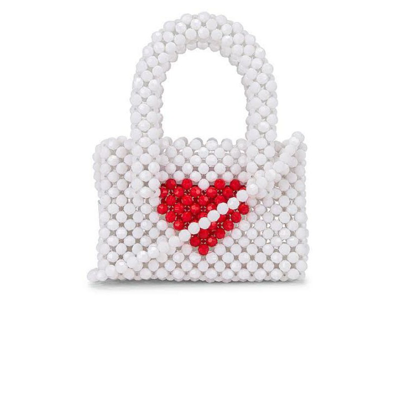 mini micro love beaded bag