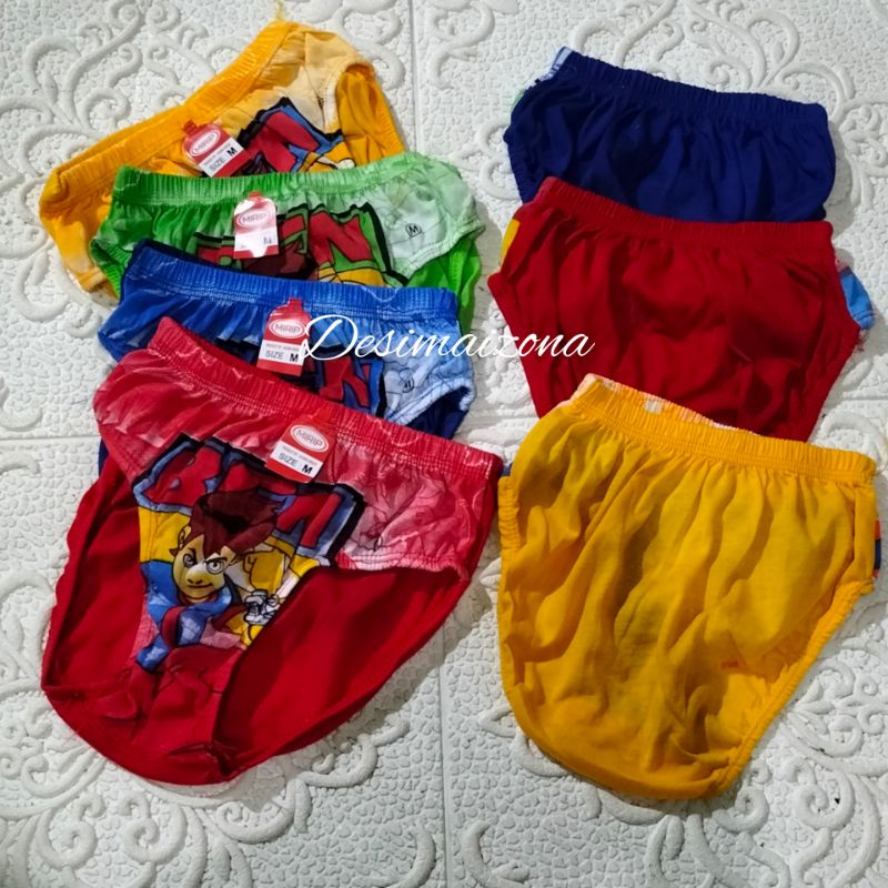 CELANA DALAM ANAK LAKI LAKI,SEMPAK ANAK PRIA,KATUN MURAH MERIAH,S,M,L,XL//MOTIF KARAKTER