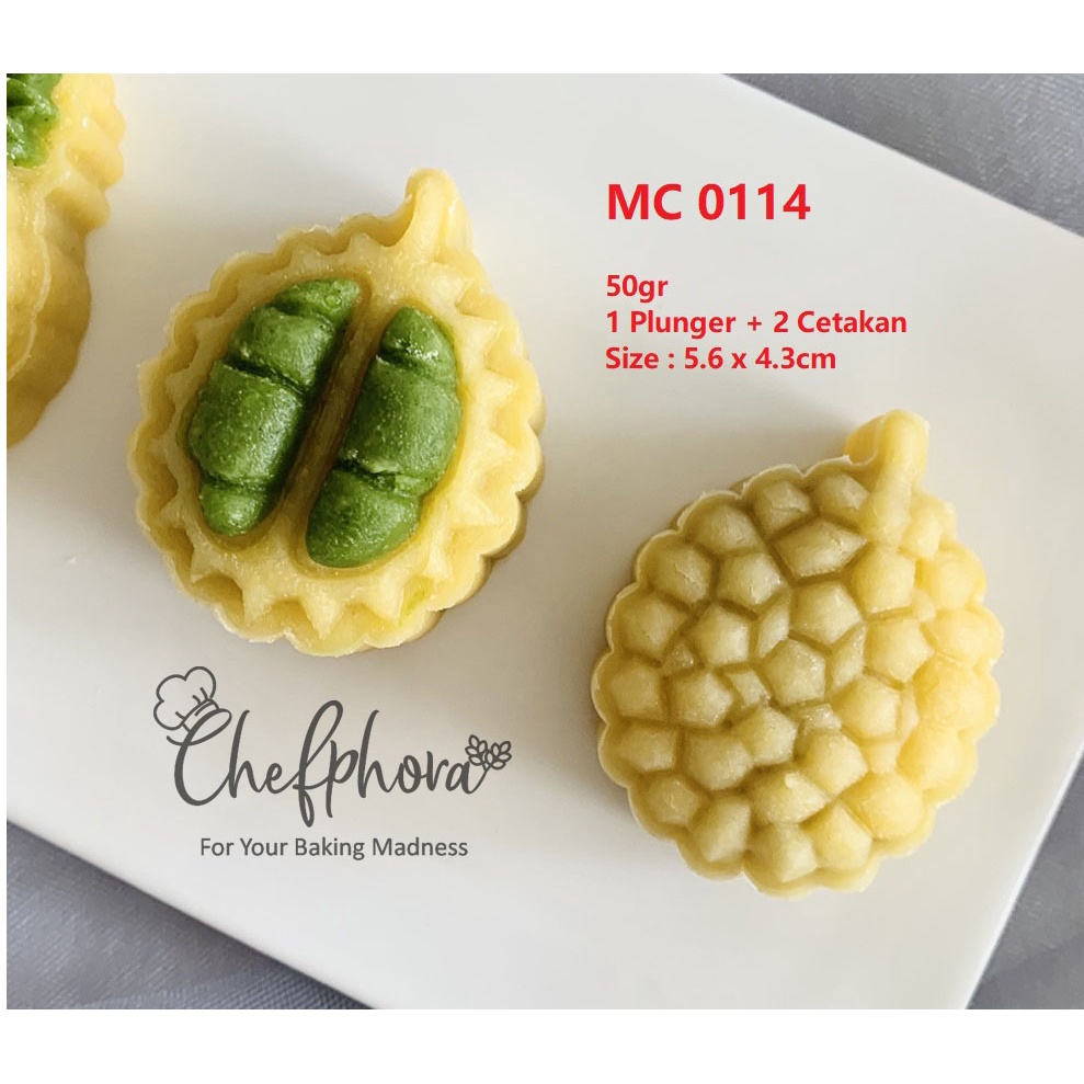 Cetakan Durian Nastar Taiwan Cookies Mooncake Plunger Kue Bulan 50gr