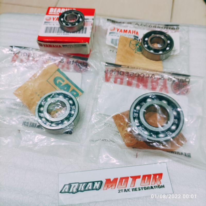 LAHER BEARING MESIN RASIO SET CRYPTON VEGA R JUPITER Z 2001-2008 ORIGINAL