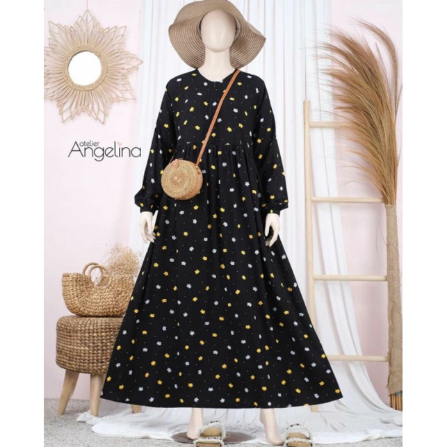 ATELIER ANGELINA SARAH DRESS CAT HEAD SIZE S