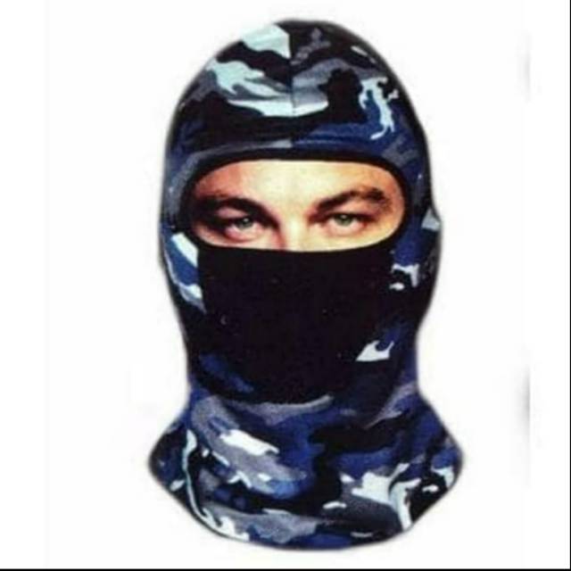 Masker ninja loreng/balaclava loreng/masker motor