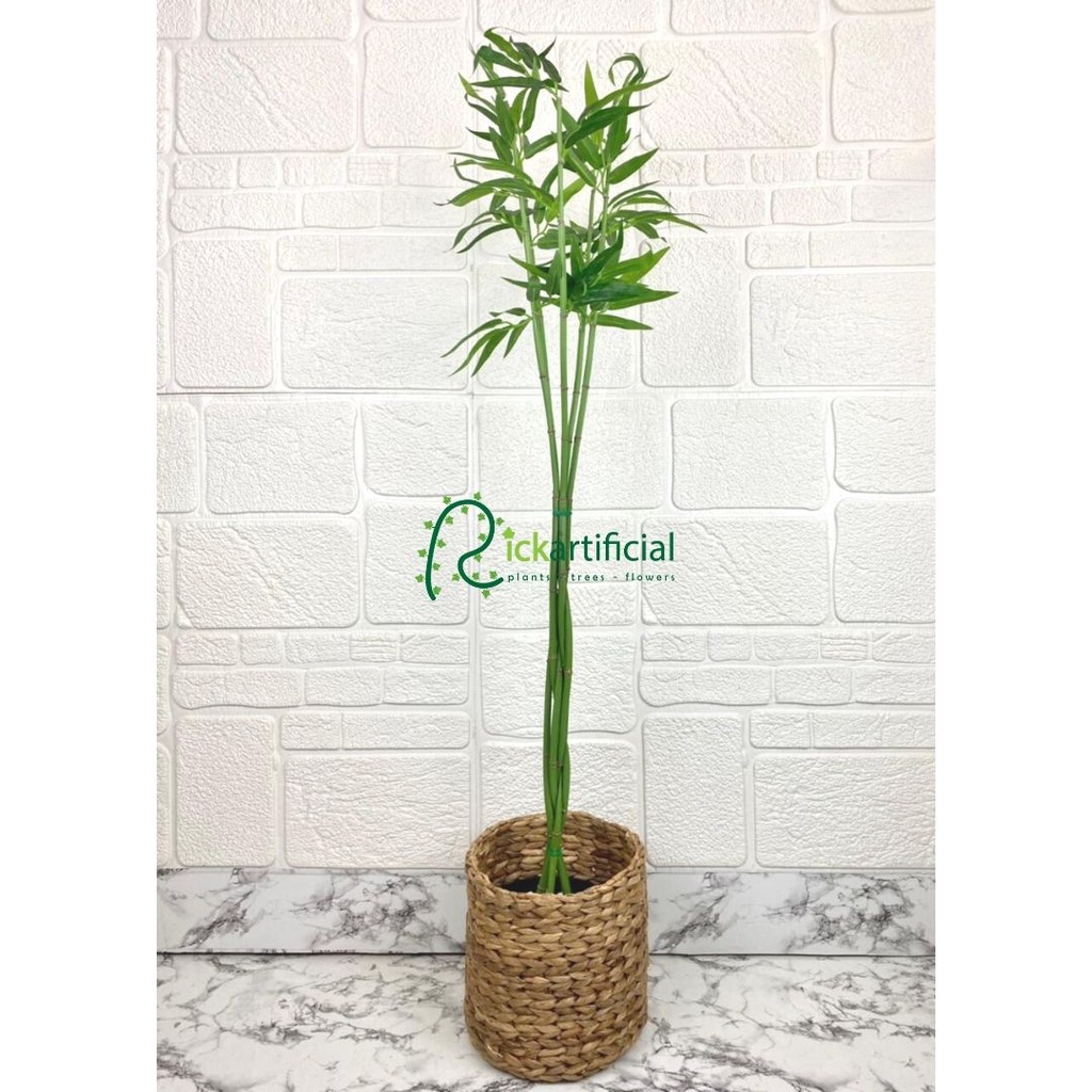 Pohon Daun Bambu Air Latex Artificial Cover Eceng Gondok Dekorasi Ruangan Rumah