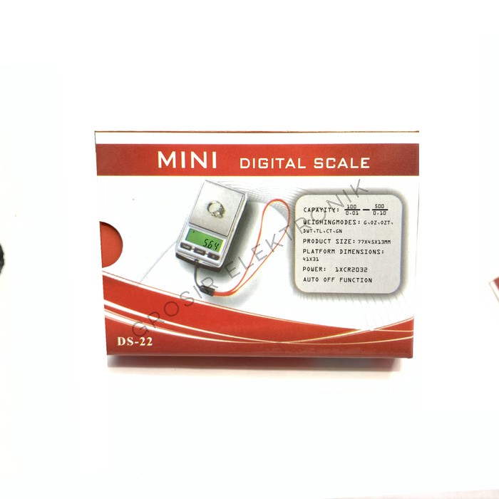 Timbangan Emas Kecil Saku Batu Akik Emas Pocket Scale 0.01 Gram 2 Decimal