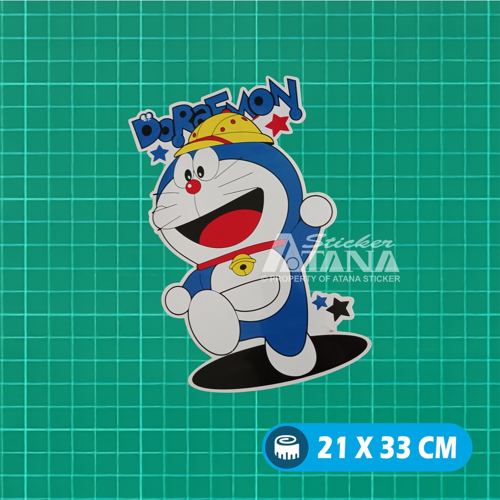 Stiker Printing Doraemon Sticker Sablon Jumbo Besar Vinyl Graftac Kartun Anime Nobita Suneo Shizuka Giant Jepang Dashboard Motor Matic Kaca Mobil Belakang Truck Laptop Gerobak Jualan Dinding Kamar