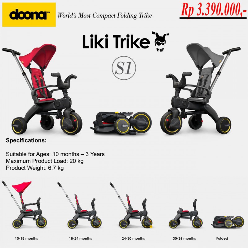 Doona Liki Trike S1 5-in-1 Folded 