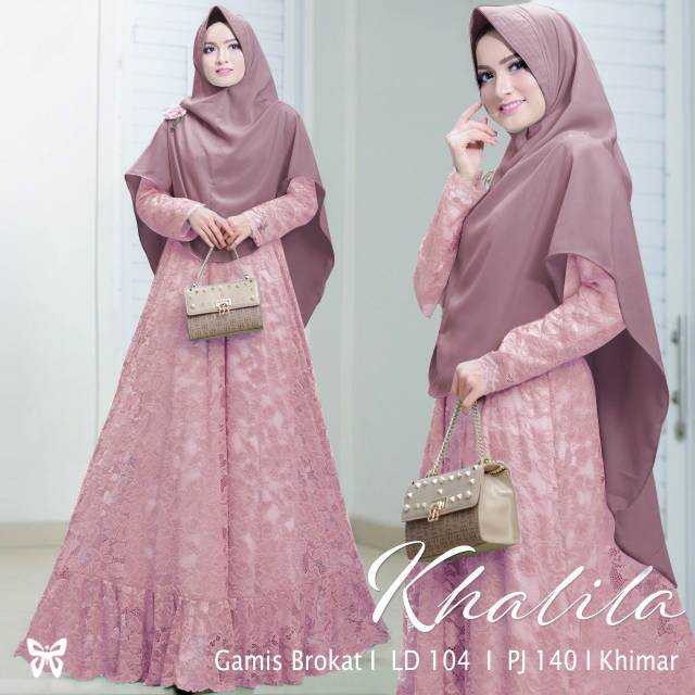 Khalila gamis 6 warna