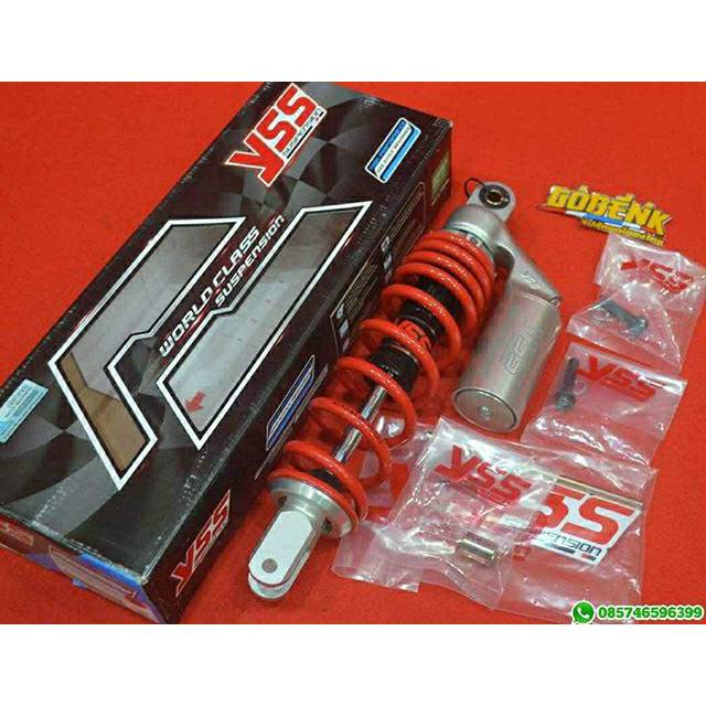 Shock Original Yss G-Series Lazer uk 330mm Ulir Merah