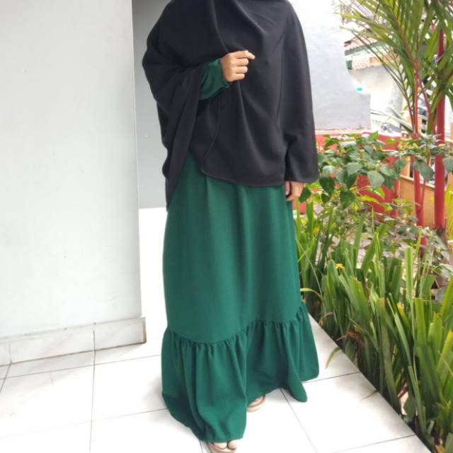 gamis rempel bawah