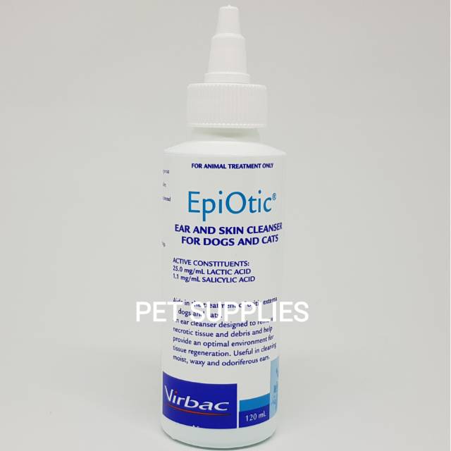 Virbac Epi Otic 120 ml,  pembersih telinga anjing kucing