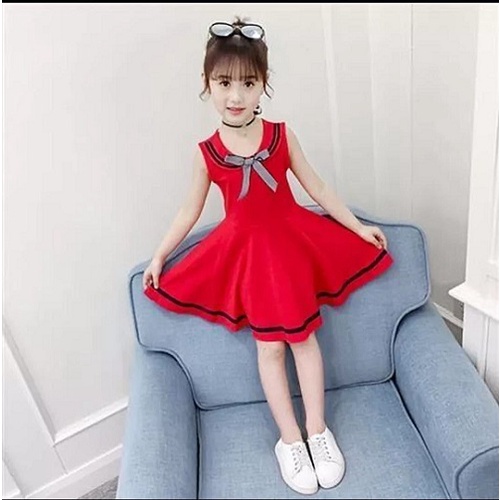 [merlin kid RO] dress anak perempuan ardila crep varian warna