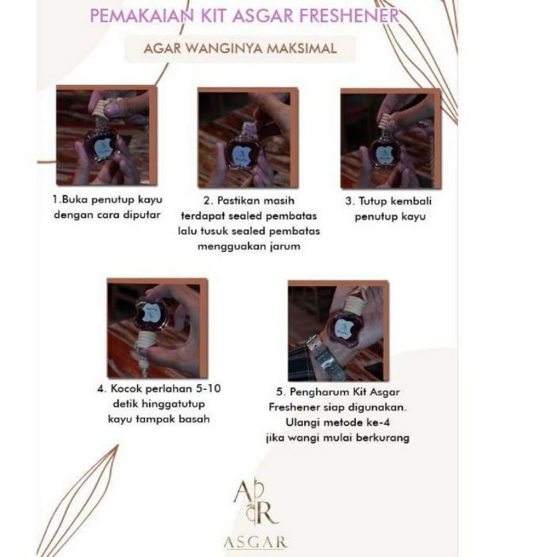 ASGAR FRESHENER parfum pengharum ruangan kamar mobil bentuk botol apel apple 10 ml parfum gantung